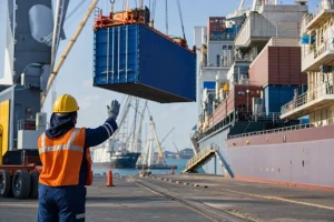 Photograph illustrating ports and transport infrastructure in Colombia