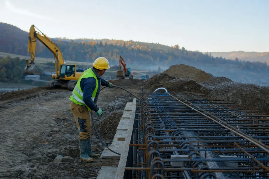 Photograph illustrating transport infrastructure in Romania