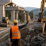 Photograph illustrating transport infrastructure in Romania