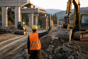 Photograph illustrating transport infrastructure in Romania