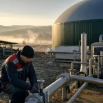 Photograph illustrating energy and agriculture in Romania