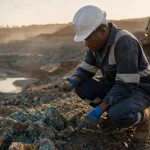 Photograph illustrating mining in Ghana