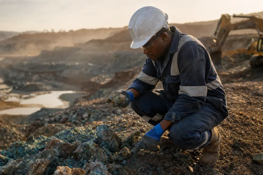 Photograph illustrating mining in Ghana