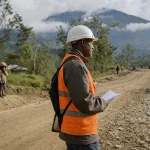 Photograph illustrating road infrastructure in Papua New Guinea