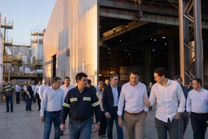Photograph illustrating industrial manufacturing in Mexico