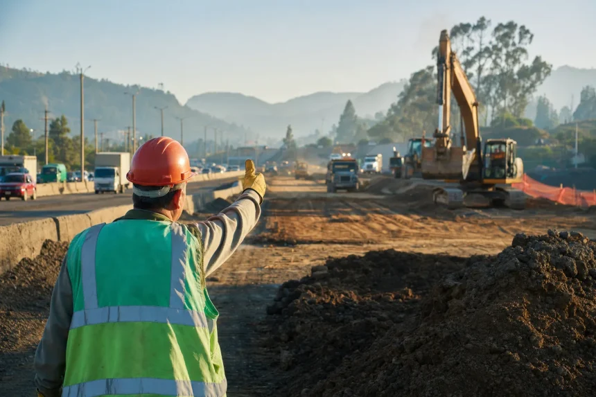 Photograph illustrating transport infrastructure in Colombia