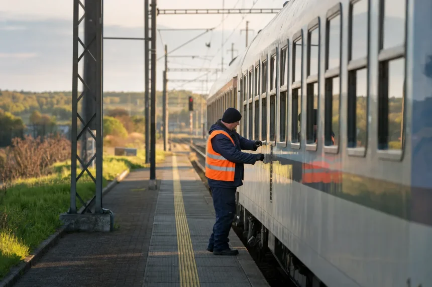 Photograph illustrating rail transport in Czech Republic