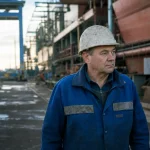 Photograph illustrating shipbuilding in Romania