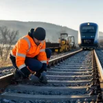 Photograph illustrating rail infrastructure in Romania